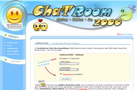 chatstern|Chatroom2000 – Kostenloser Chat ohne Anmeldung